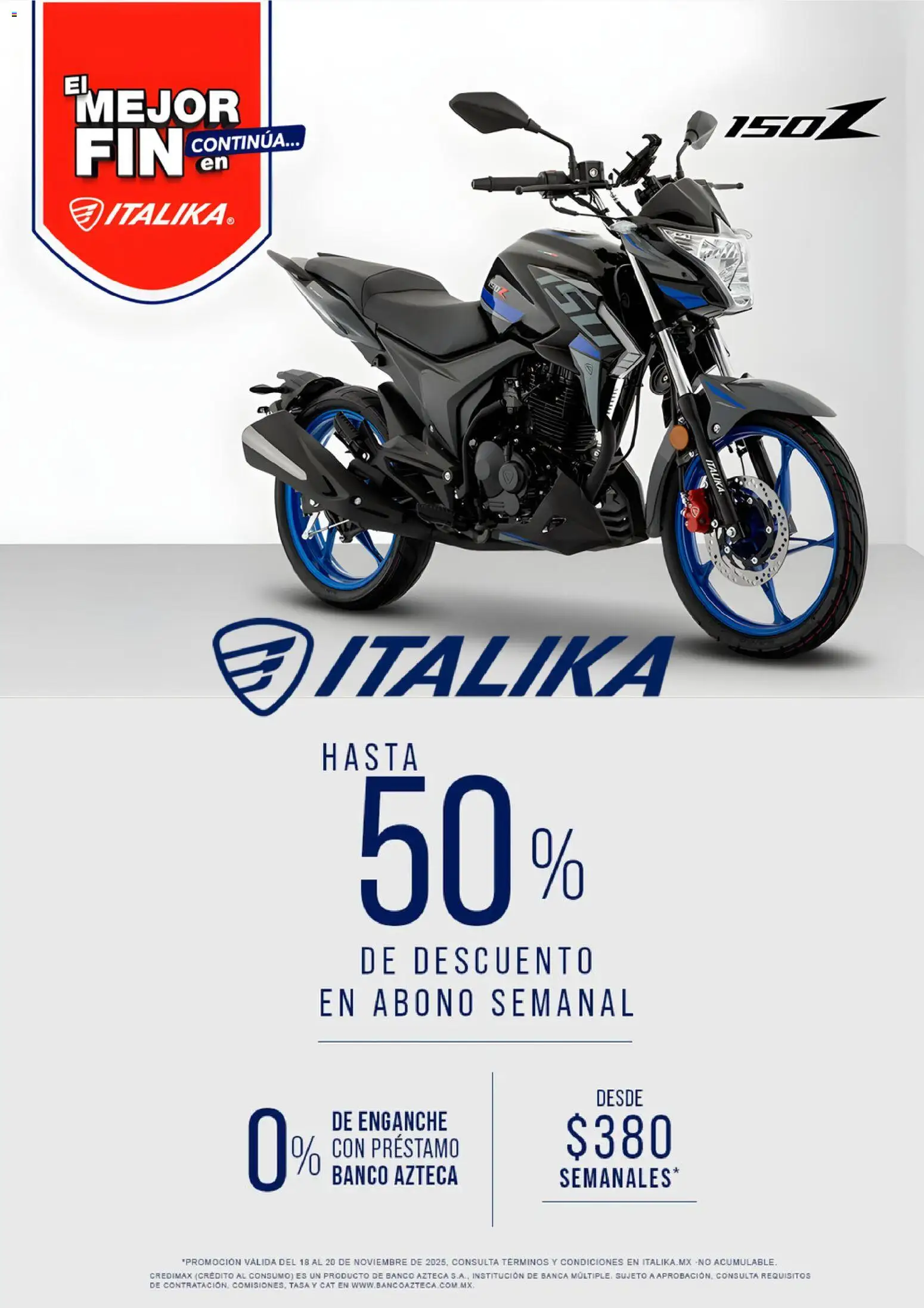 Vista previa las ofertas de la tienda Italika - Buen Fin desde el 18/11/2025 