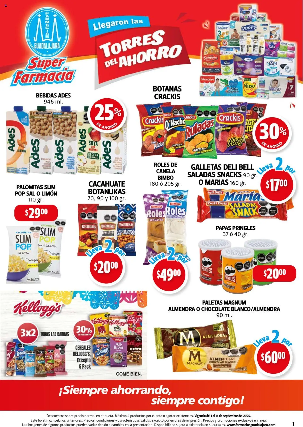 Catálogo Farmacia Guadalajara y sus promociones válidas desde el 01/09/2025 - Número de página 1