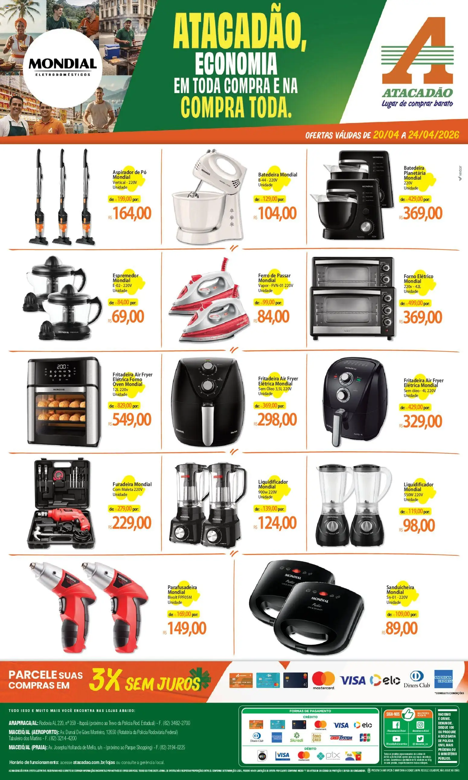 Pré-Visualização do folheto "Atacadão ofertas - AL" da loja Atacadão válido a partir de 20/04/2026