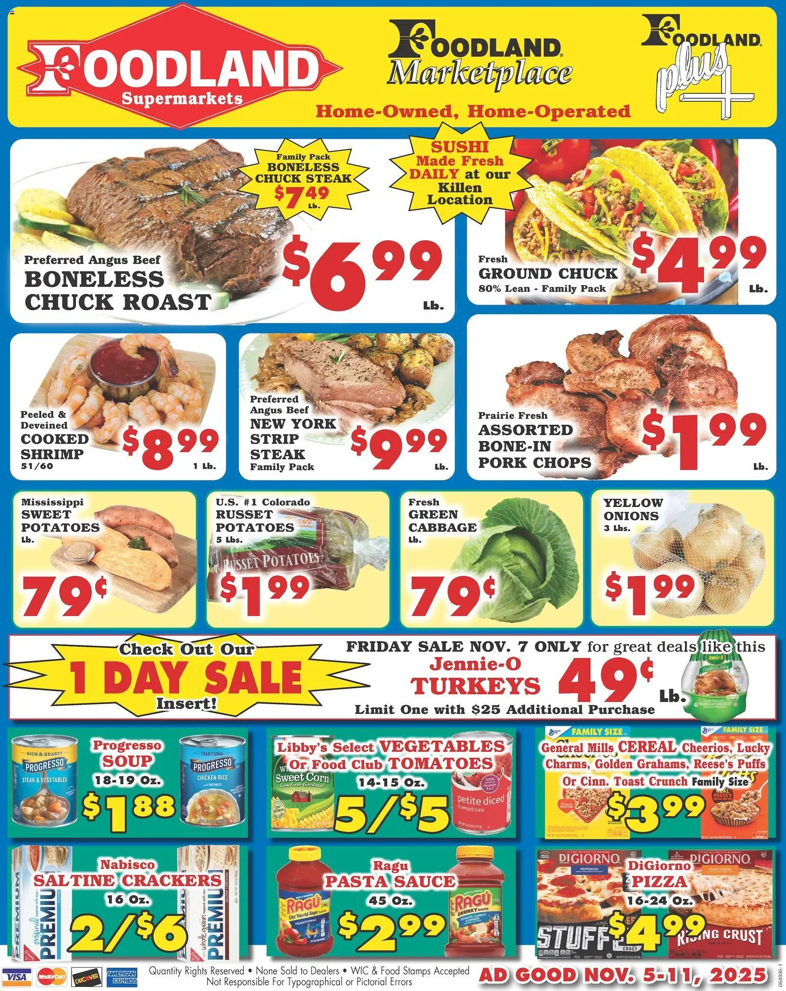 Ad Preview of Foodland Weekly Ad - Supermarkets from 11/05/2025
