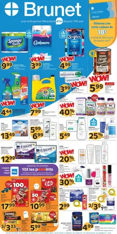 Un aperçu du dépliant Weekly flyer / circulaire du magasin Brunet est valide à partir 30 oct. 2025