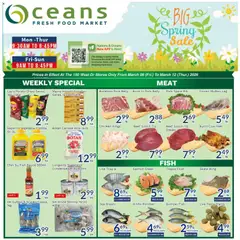Un aperçu du dépliant Oceans weekly flyer - Brampton du magasin Oceans est valide à partir 6 mars 2026