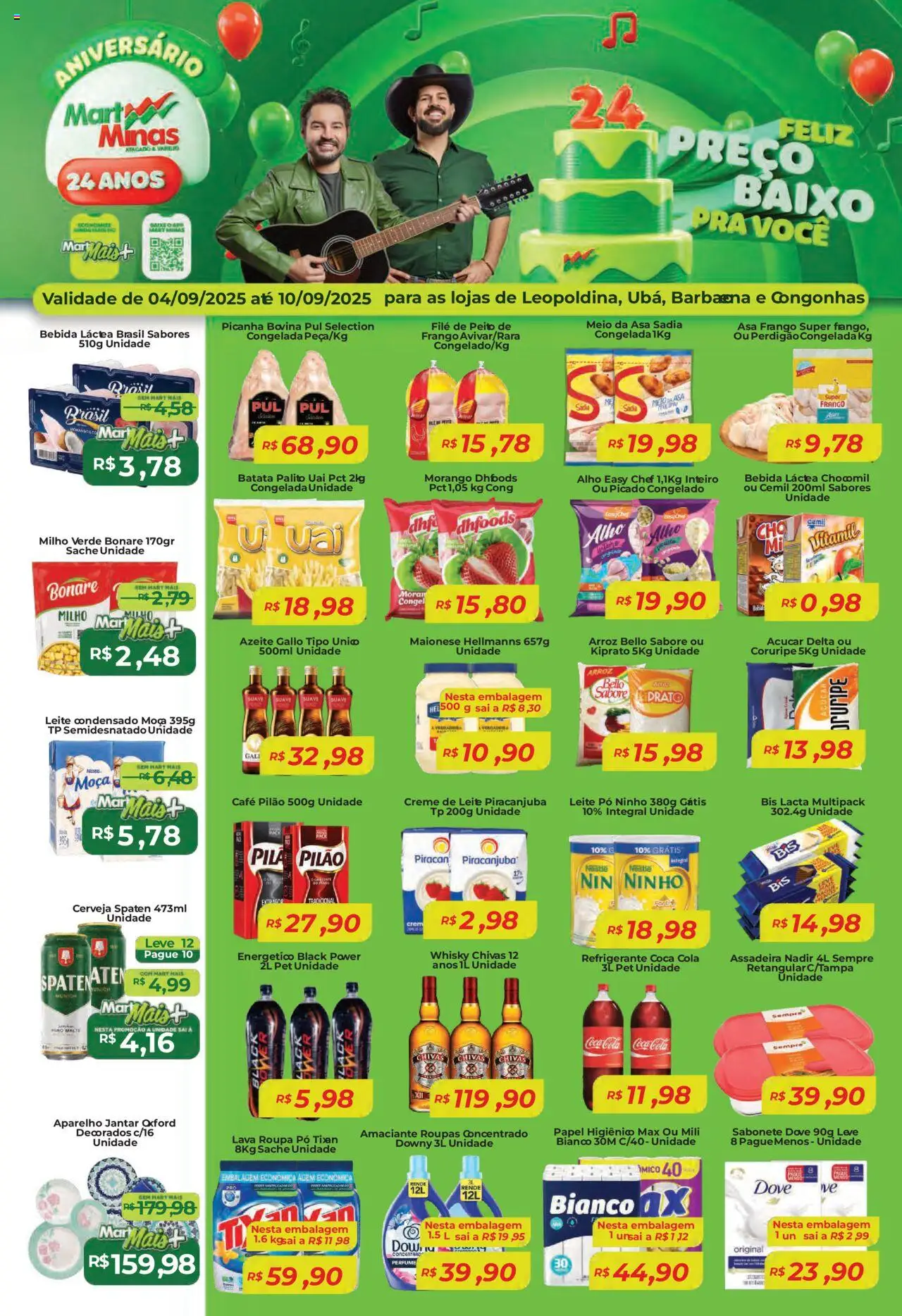Mart Minas folheto "Ofertas da semana" válido a partir de 04/09/2025 - número de página 1