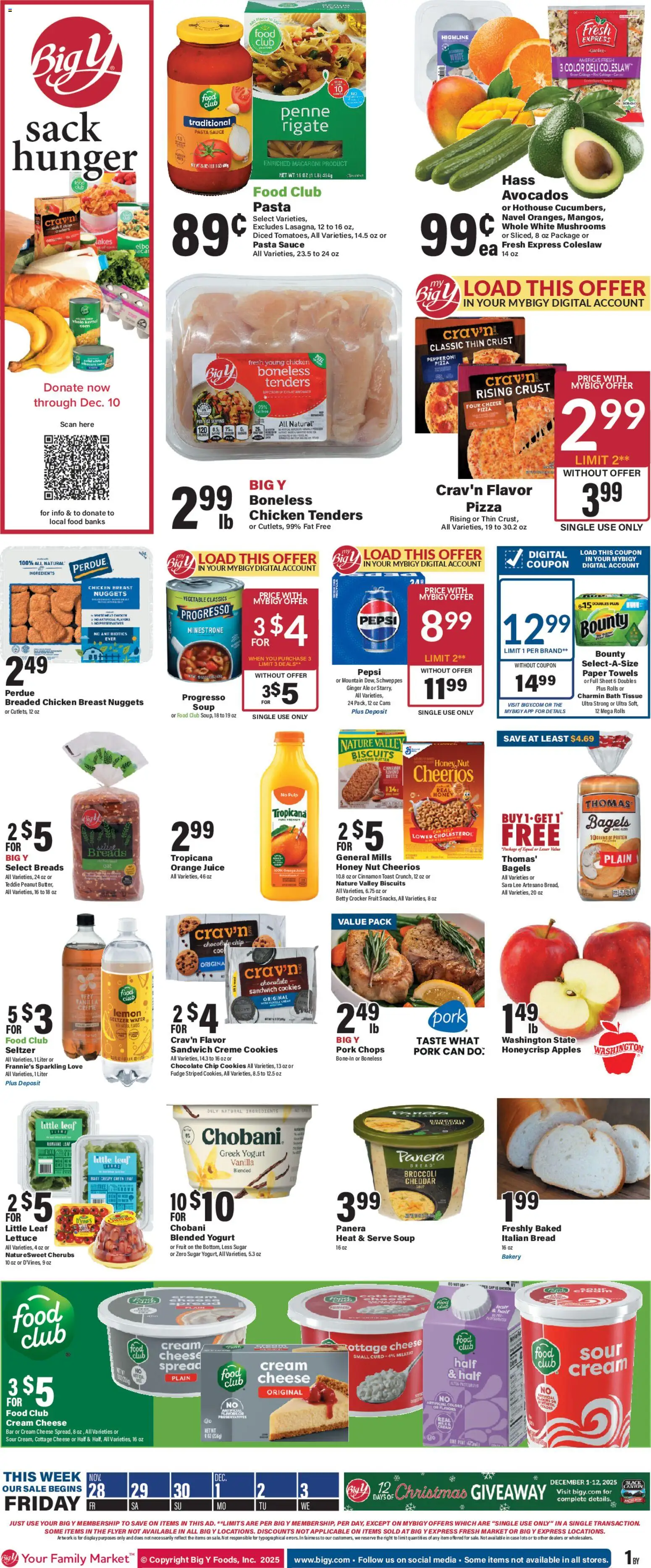 Ad Preview of Big Y Black Friday from 11/28/2025