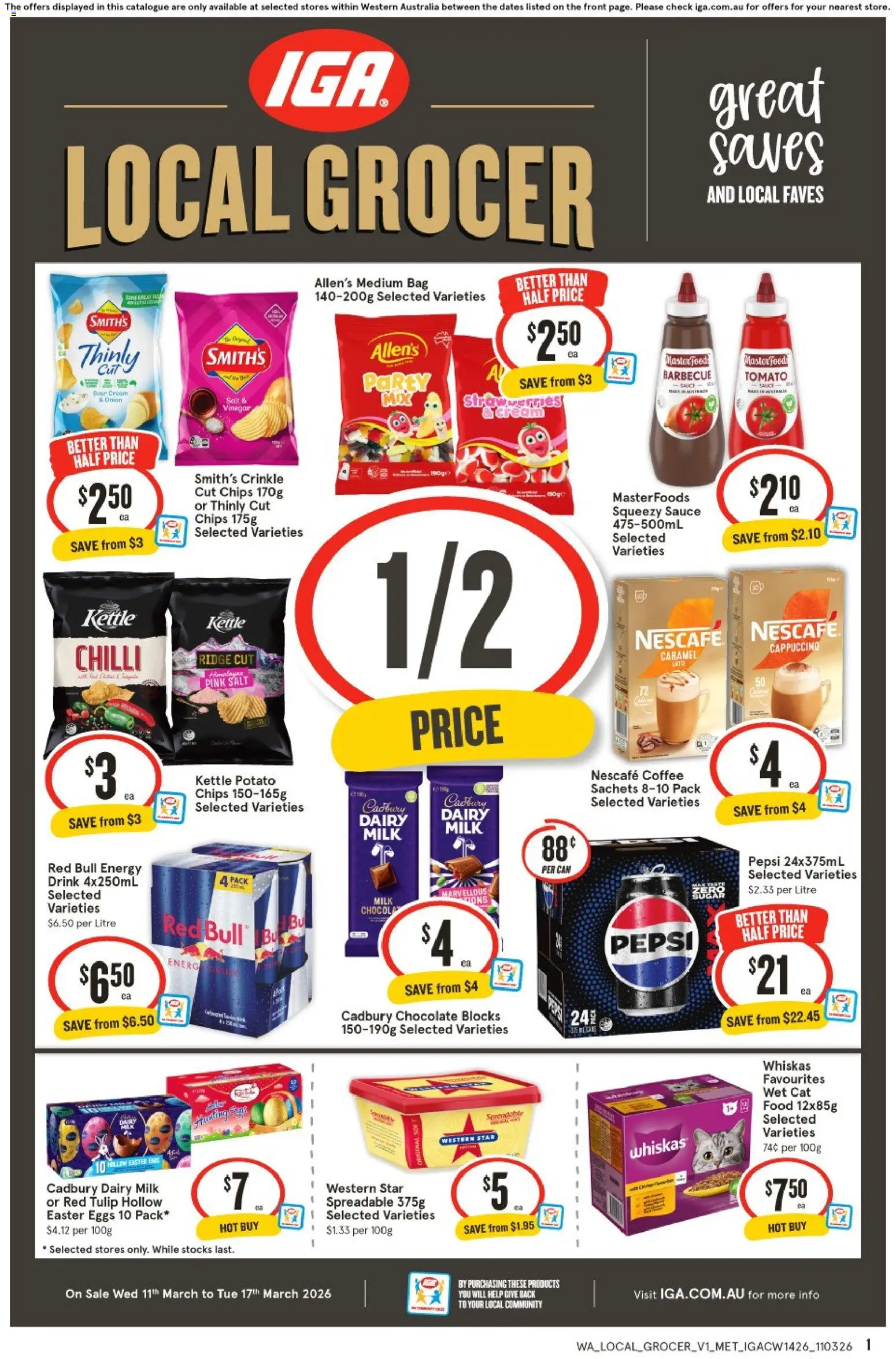 Preview of catalogue IGA Local Grocer WA from shop IGA valid 11/03/2026