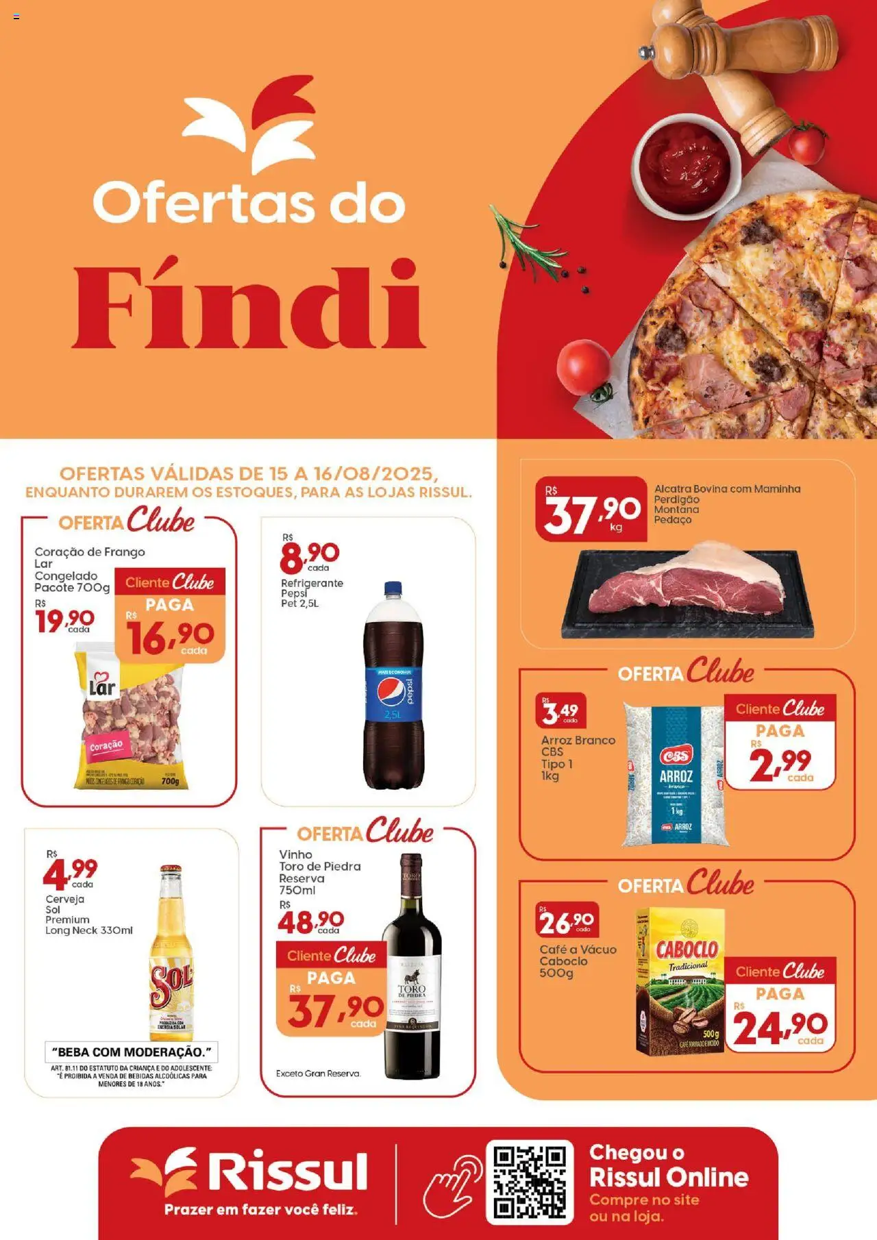 Rissul folheto "Ofertas do Fíndi" válido a partir de 15/08/2025 - número de página 1