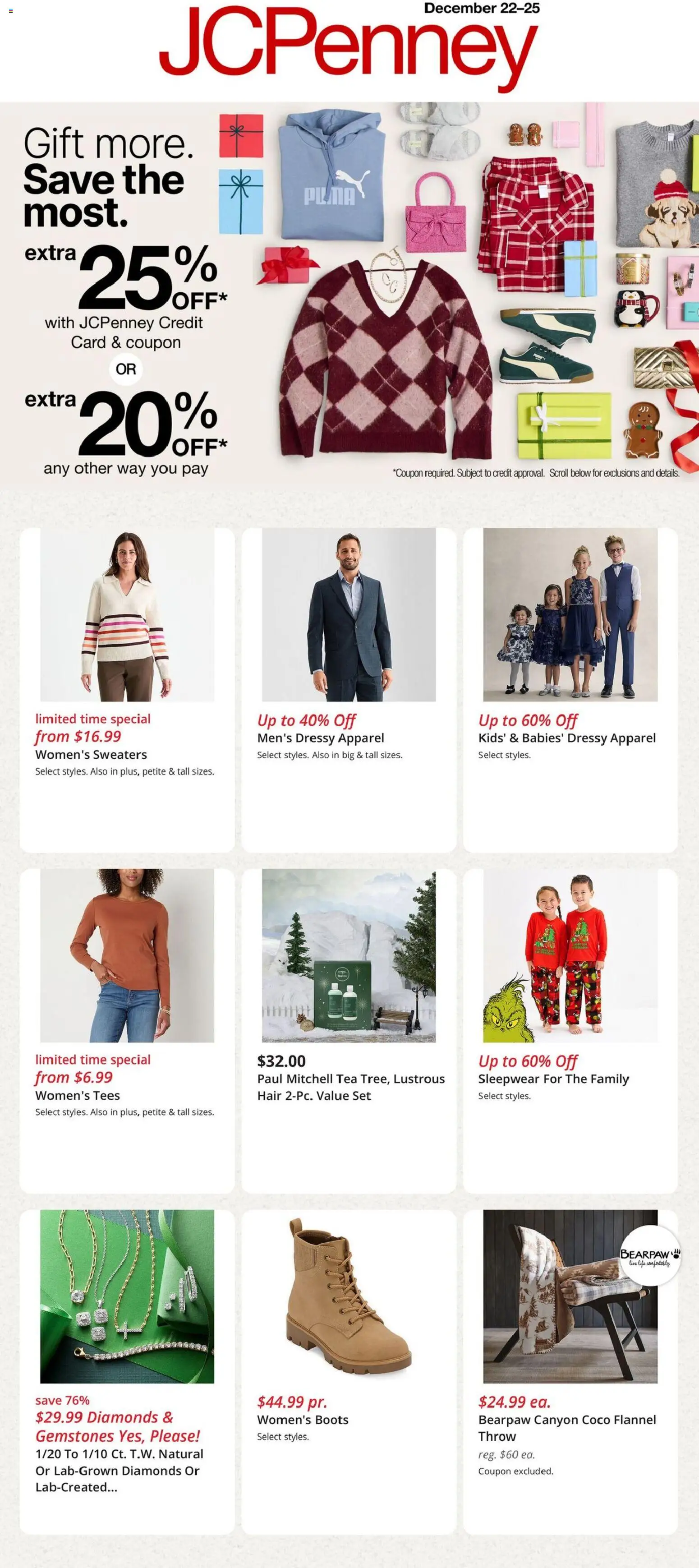 Ad Preview of JCPenney Weekly Ad from 12/22/2025 - Tea, Boots