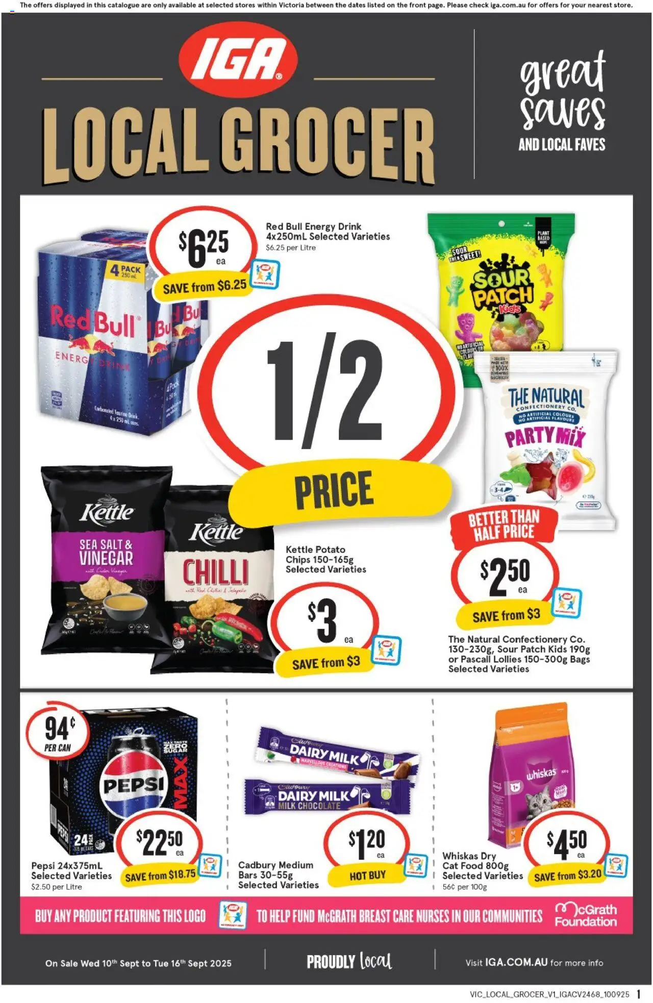 IGA catalogue valid from 10/09/2025 - page 1