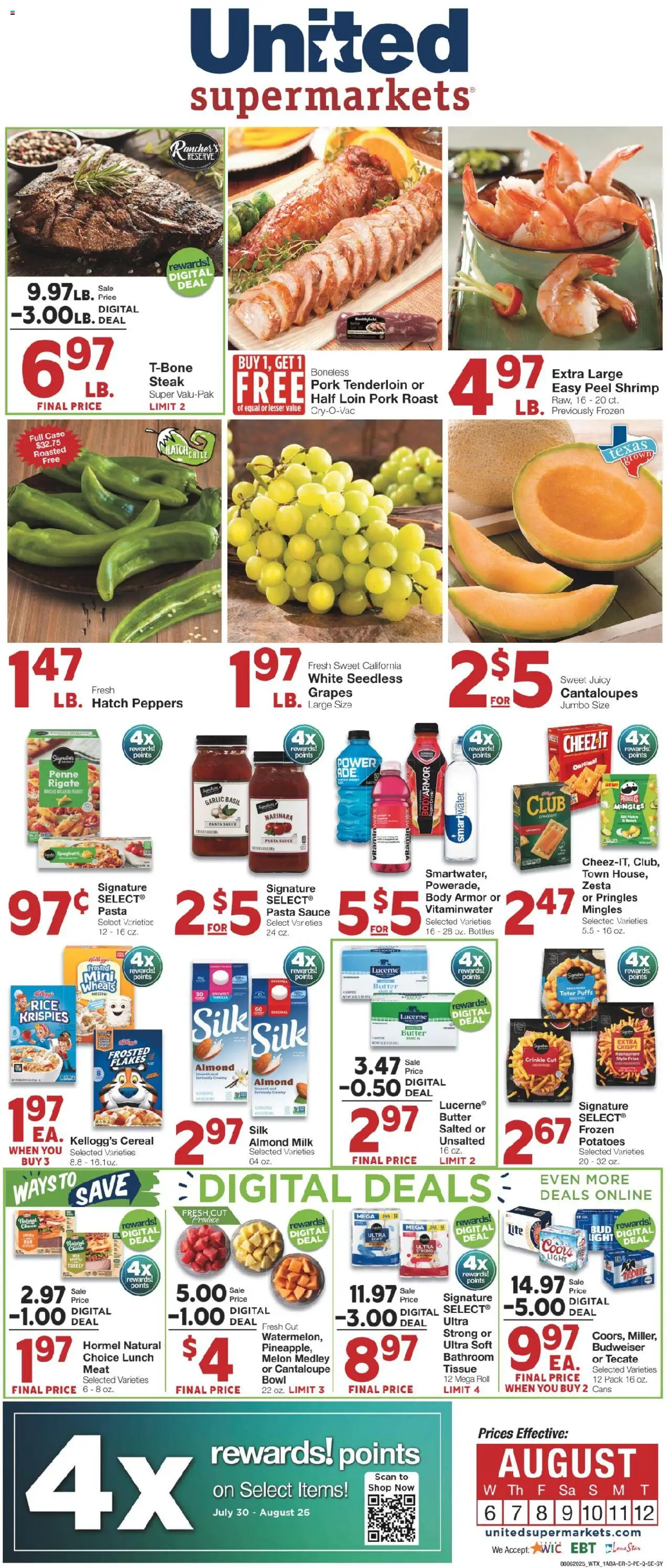 United Supermarkets Weekly Ad from 08/06/2025 - Flyer - Page number 1