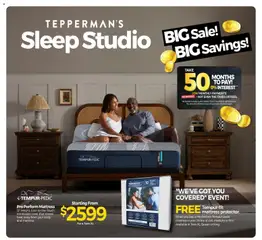 Preview of leaflet Sleep Studio from shop Tepperman's is valid from Feb 20, 2026