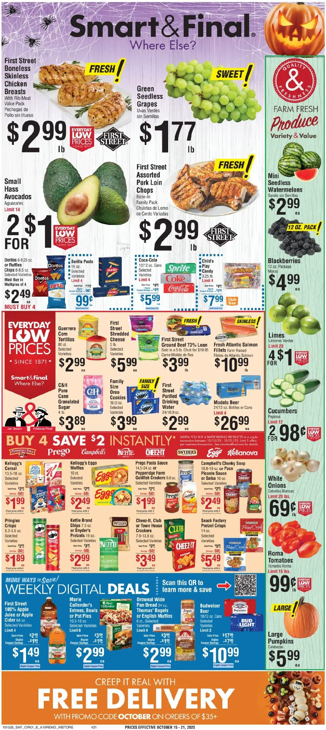 Smart & Final Weekly Ad from 10/15/2025 - Flyer - Page number 1