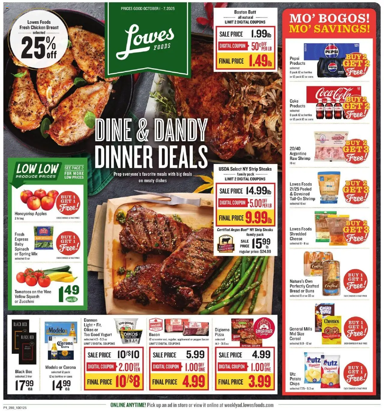 Ad Preview of Lowes Foods Weekly Ad - GA from 10/01/2025