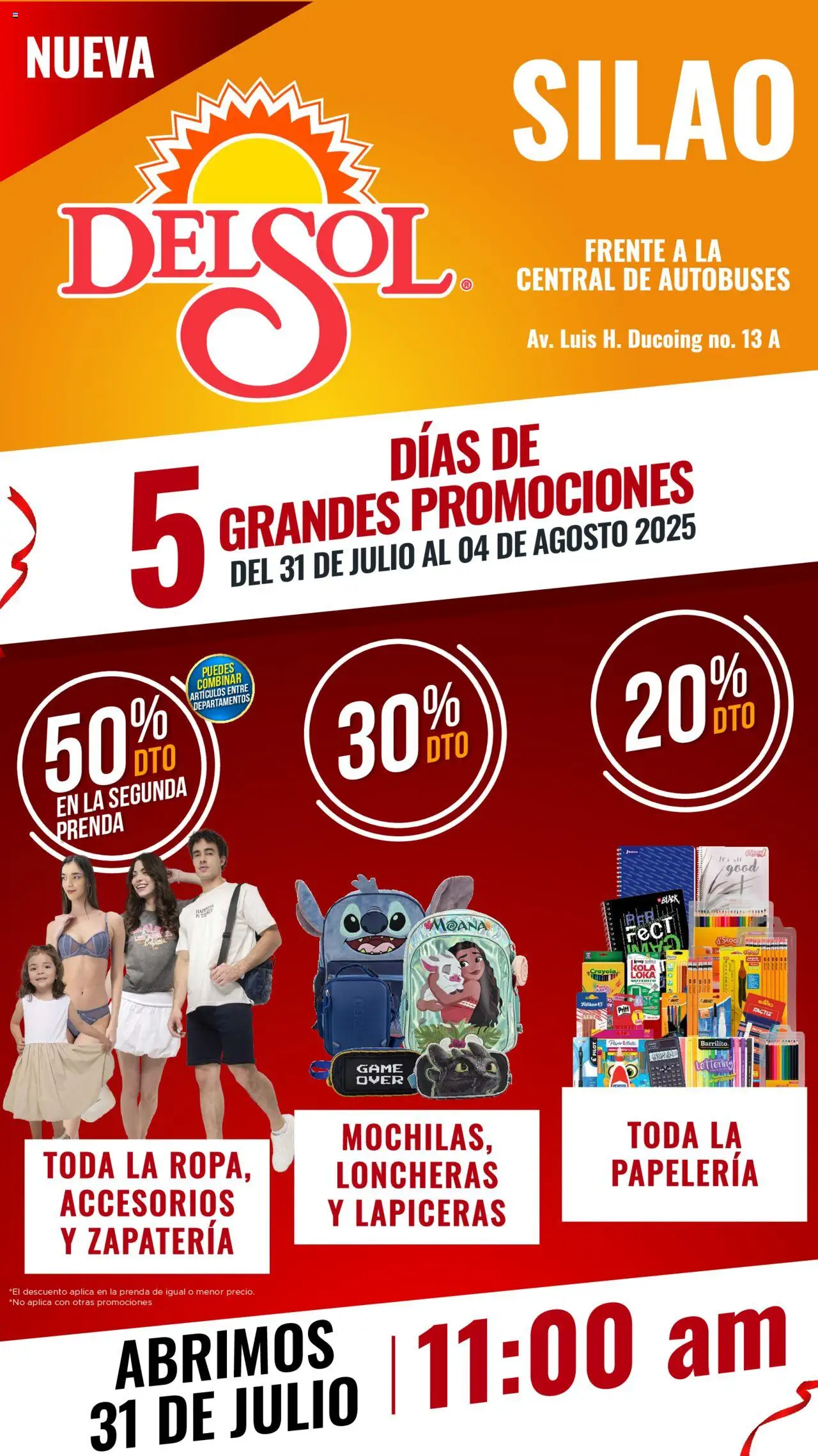 Catálogo 5 días de grandes promociones en Tienda Del Sol Silao Del Sol y Woolworth y sus promociones válidas desde el 31/07/2025 - Número de página 1