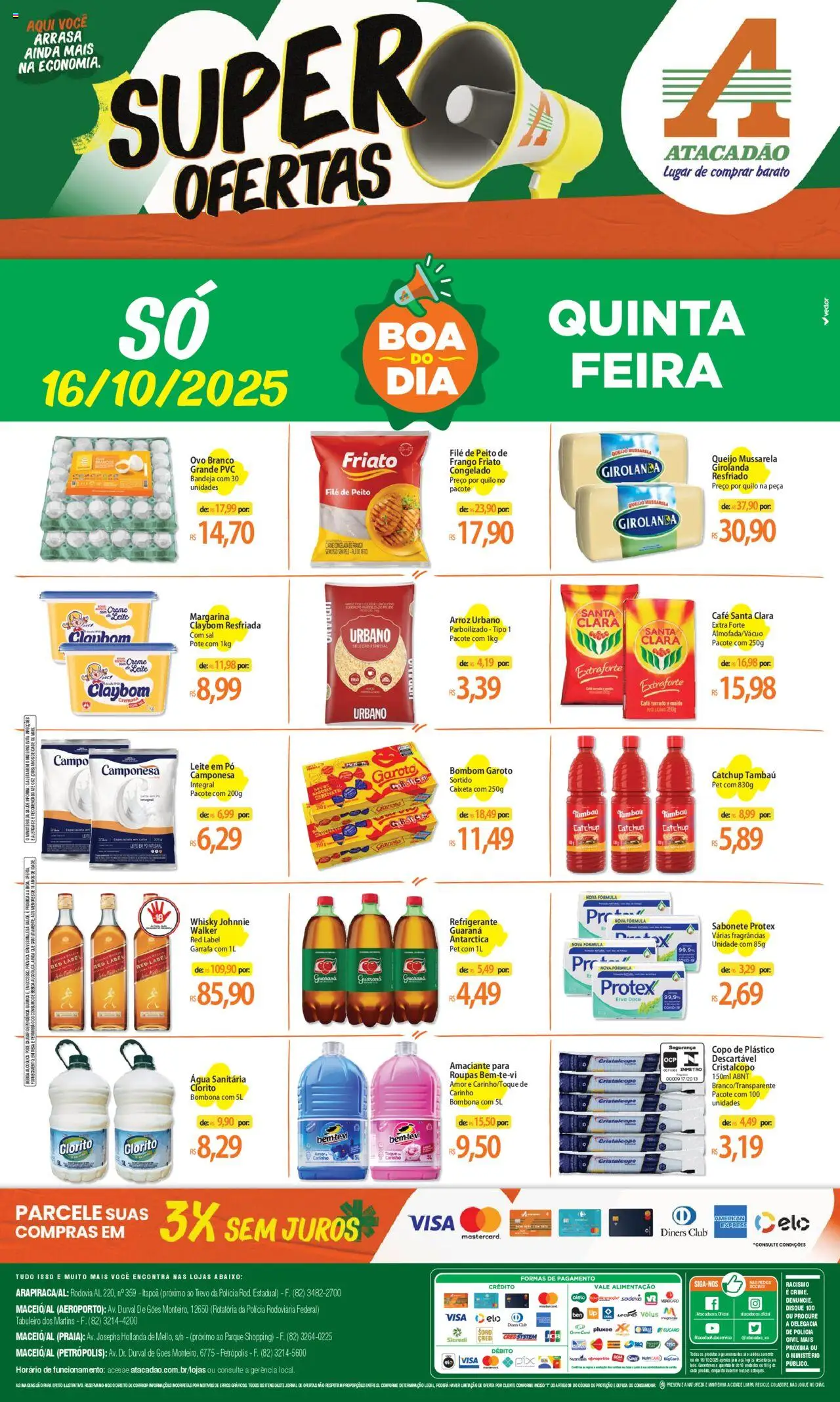 Atacadão folheto "Ofertas - AL" válido a partir de 16/10/2025 - número de página 1