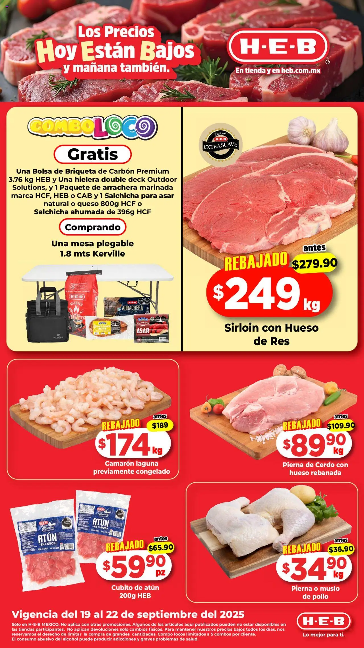 Folleto H-E-B y sus promociones válidas desde el 19/09/2025 - Número de página 1
