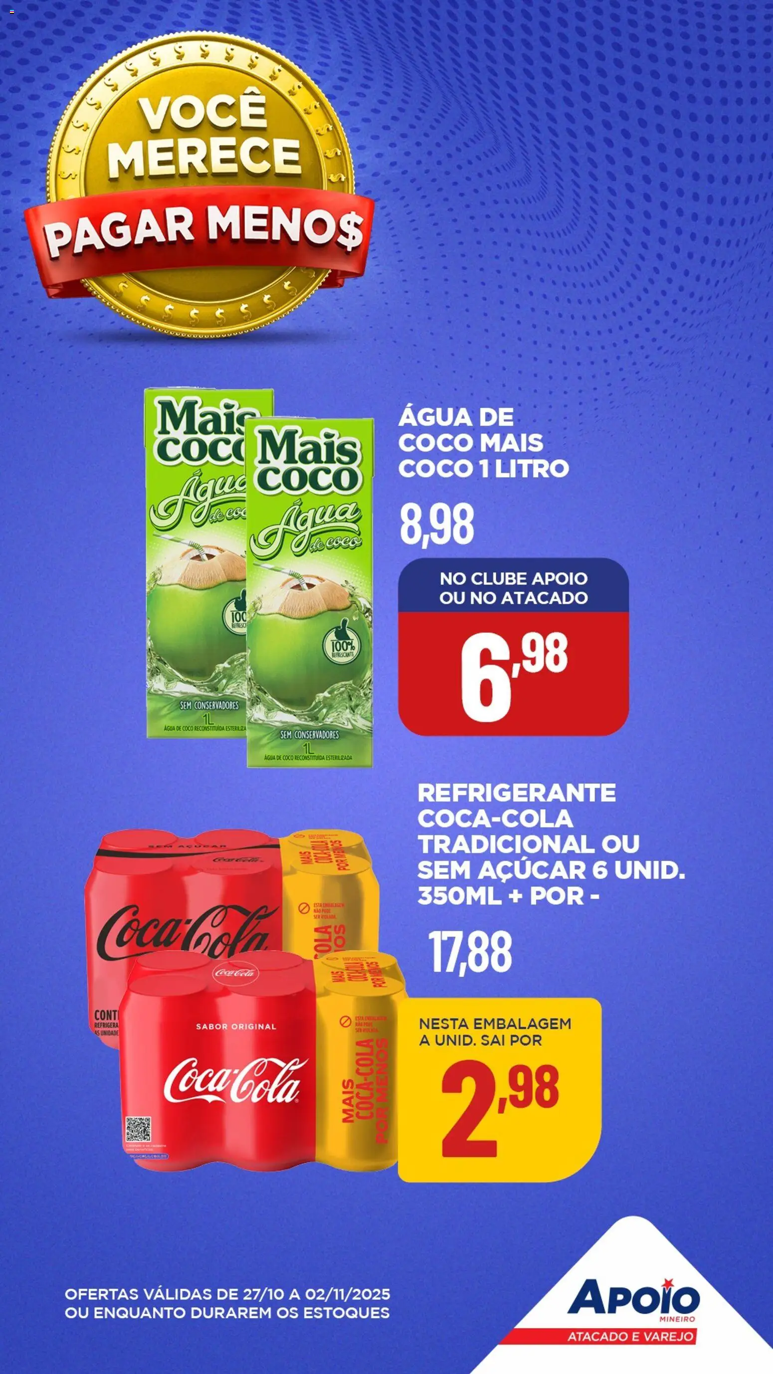 Apoio Mineiro folheto "Ofertas da semana" válido a partir de 27/10/2025 - número de página 1