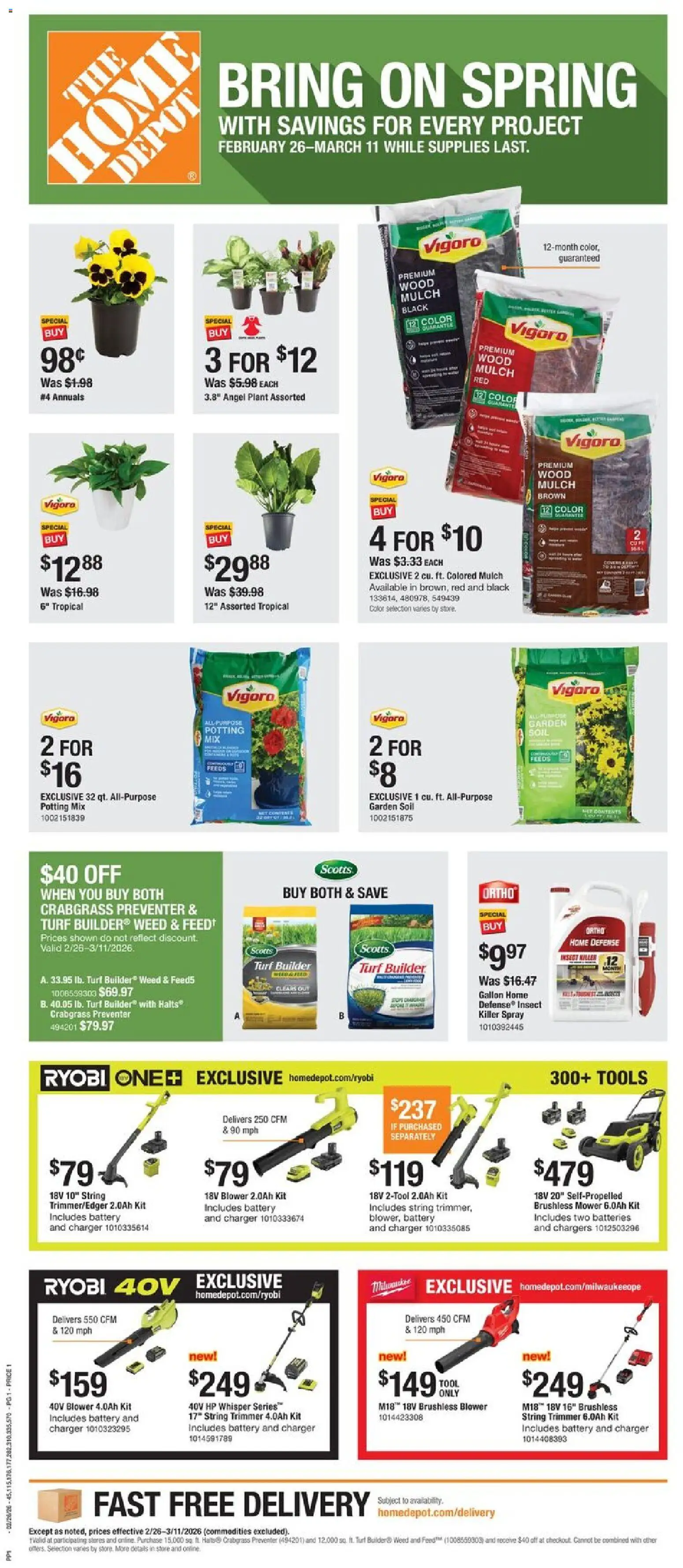 Ad Preview of Home Depot Local Ad - NC from 02/26/2026