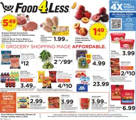 Ad Preview of Food 4 Less Weekly Ad from 02/25/2026