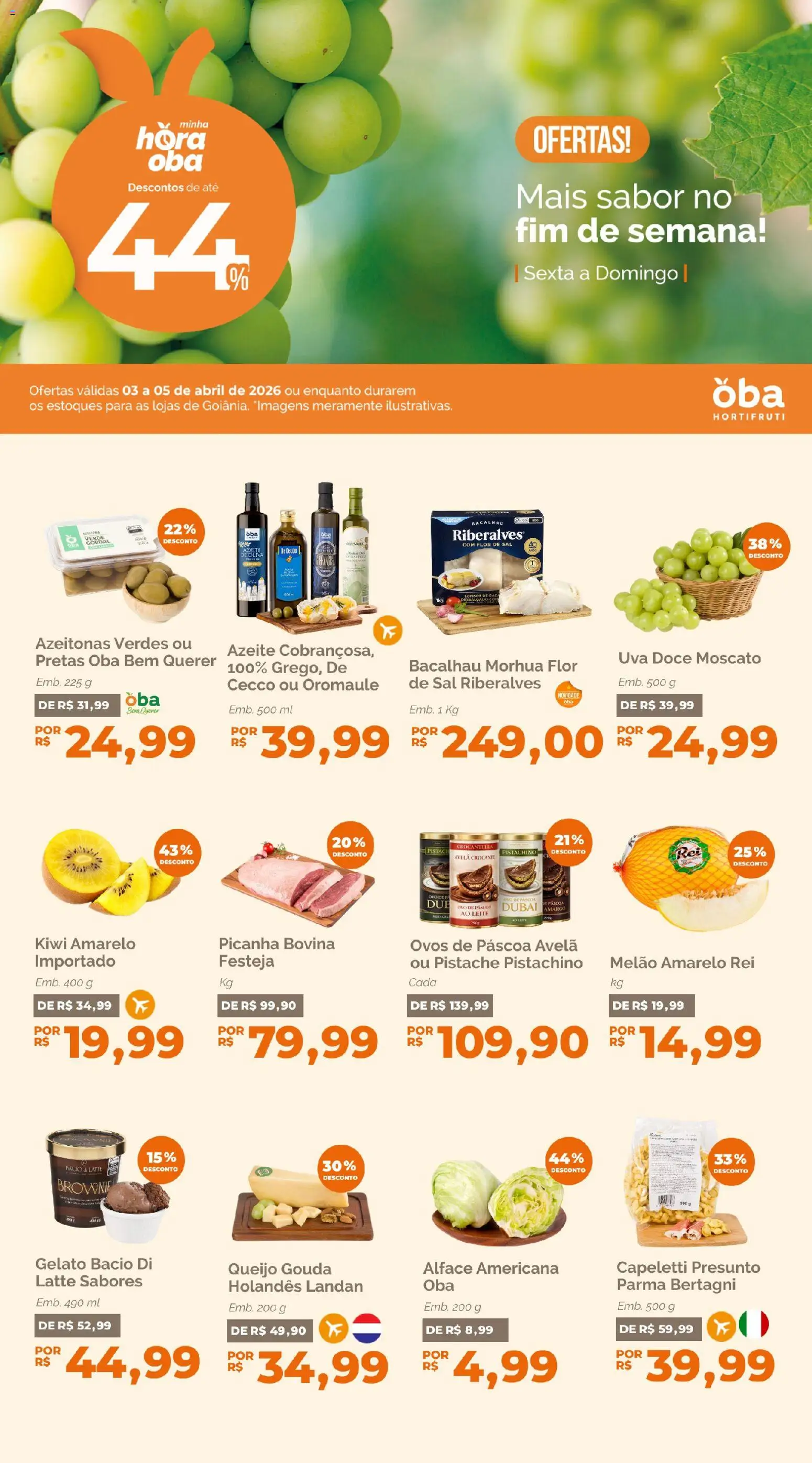 Pré-Visualização do folheto "Oba Hortifruti - Ofertas da semana" da loja Oba Hortifruti válido a partir de 03/04/2026