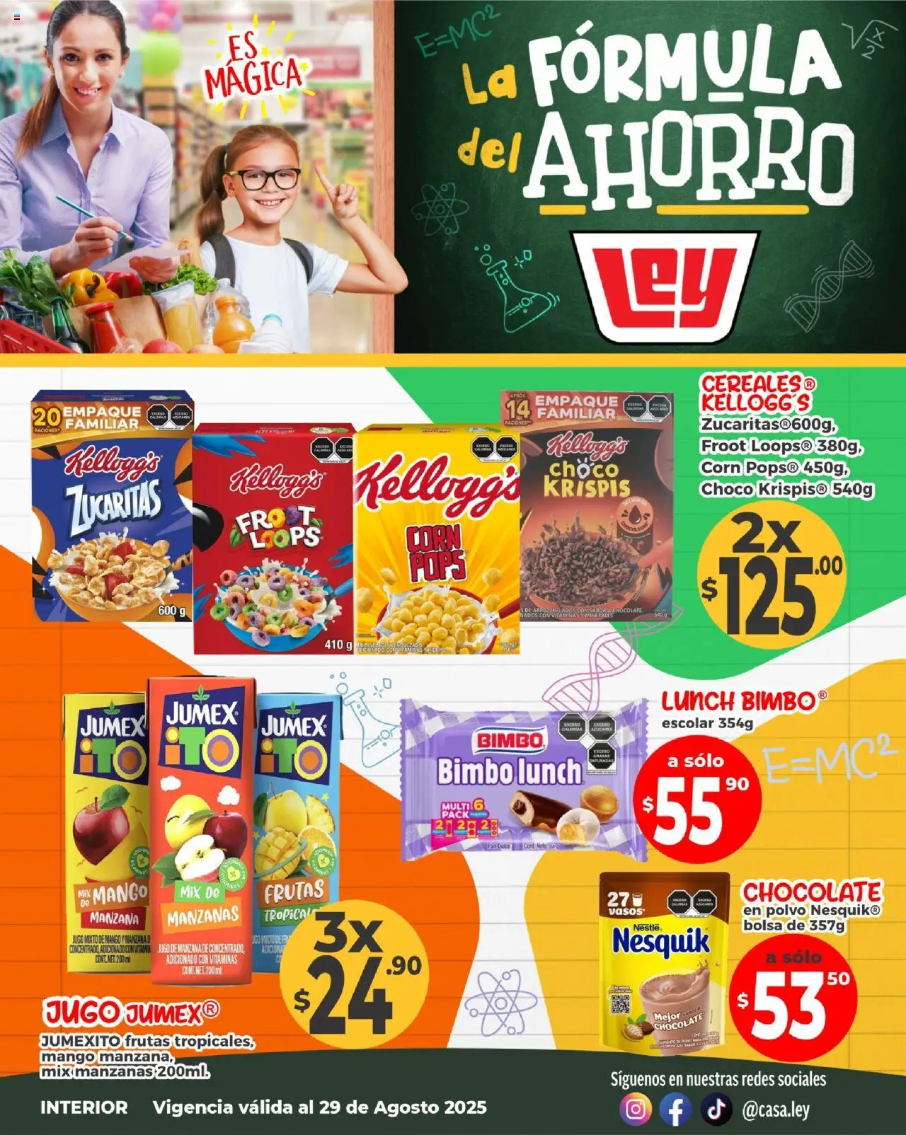 Folleto Formula del ahorro - Interior Casa Ley y sus promociones válidas desde el 25/08/2025 - Número de página 1