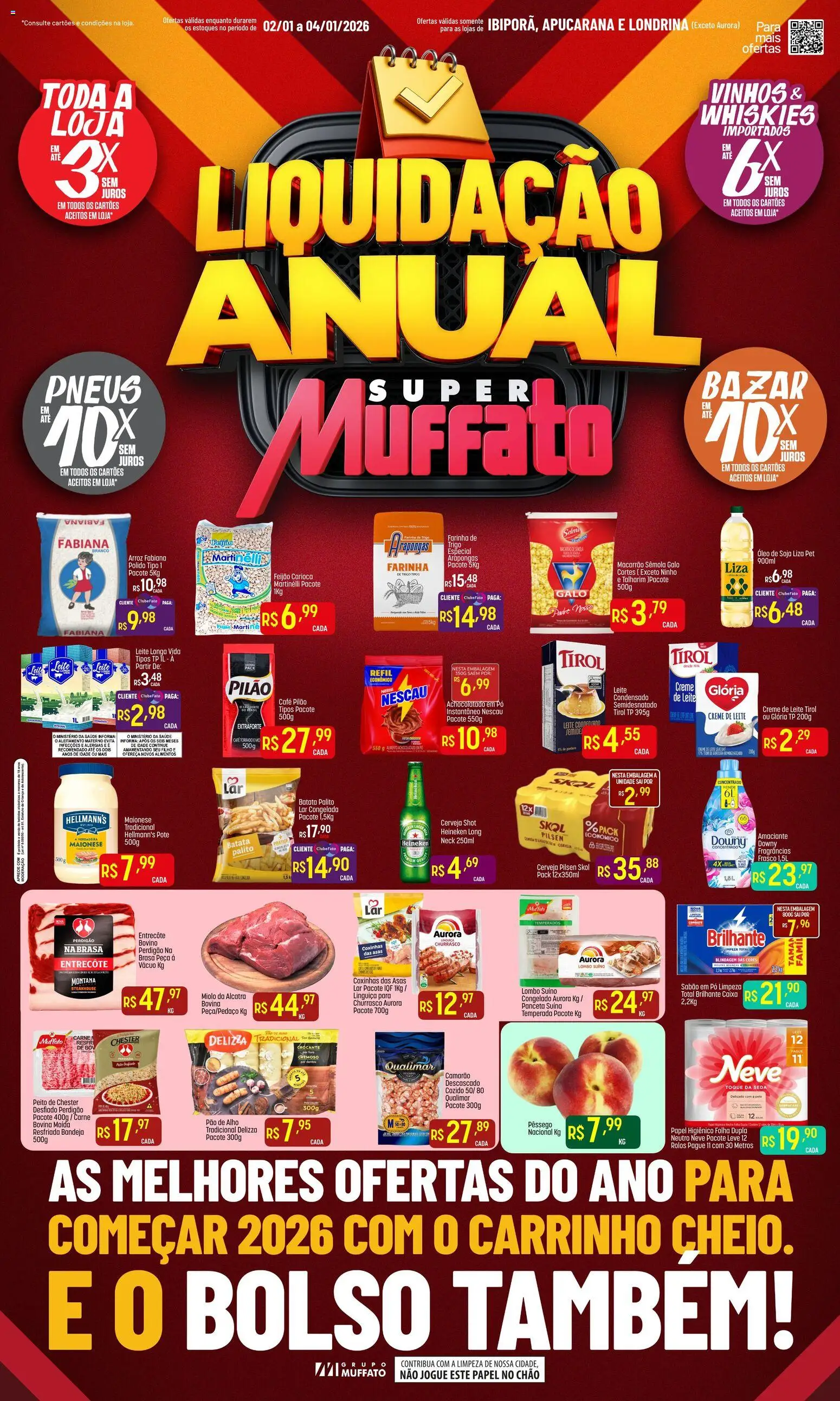Pré-Visualização do folheto "Ofertas da semana" da loja Super Muffato válido a partir de 02/01/2026