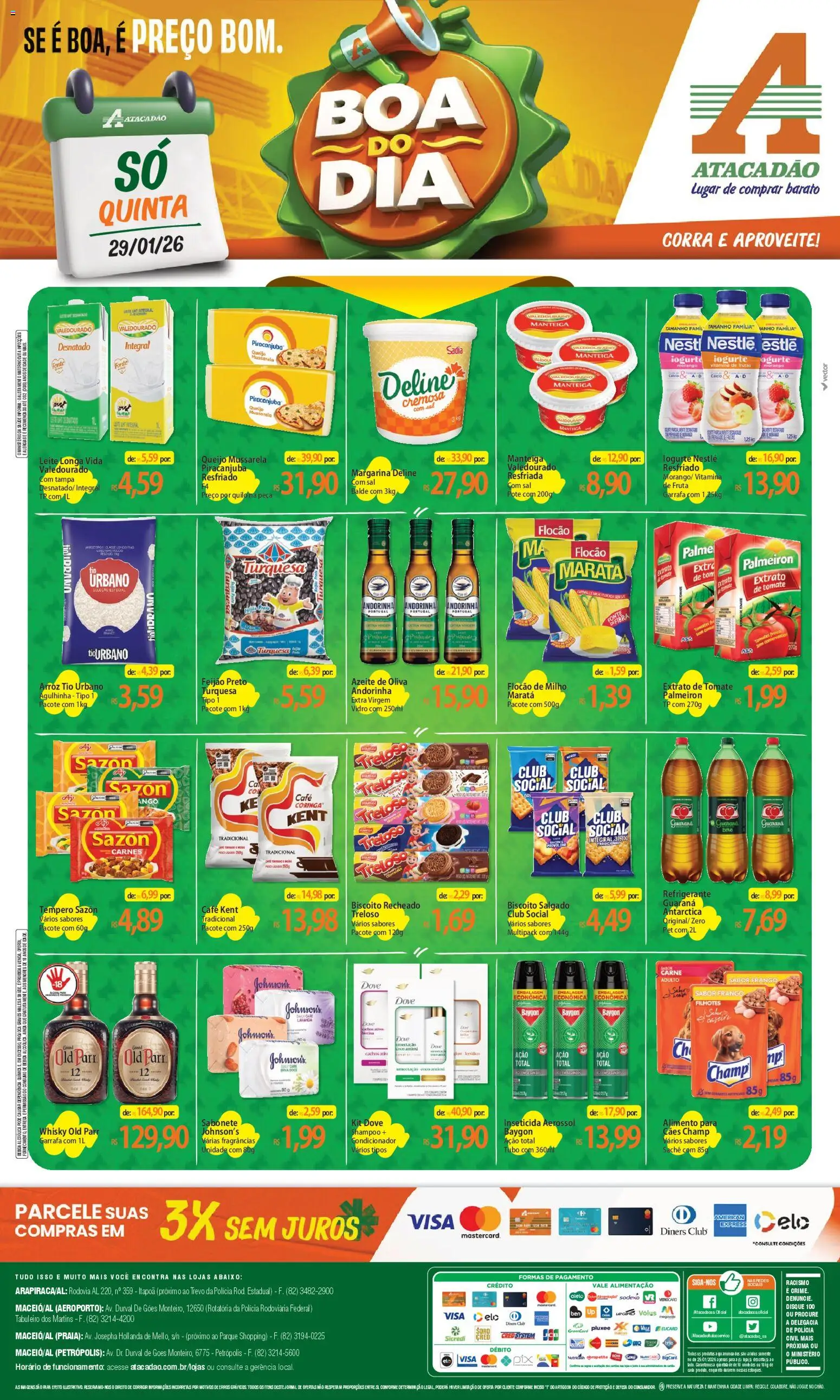 Pré-Visualização do folheto "Ofertas - AL" da loja Atacadão válido a partir de 29/01/2026