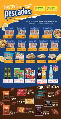 Pré-Visualização do folheto "Comercial Esperança ofertas Festival de Pescados" da loja Comercial Esperança válido a partir de 27/03/2026