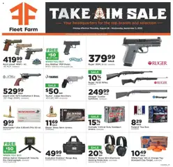 Ad Preview of Mills Fleet Farm Take Aim from 08/28/2025
