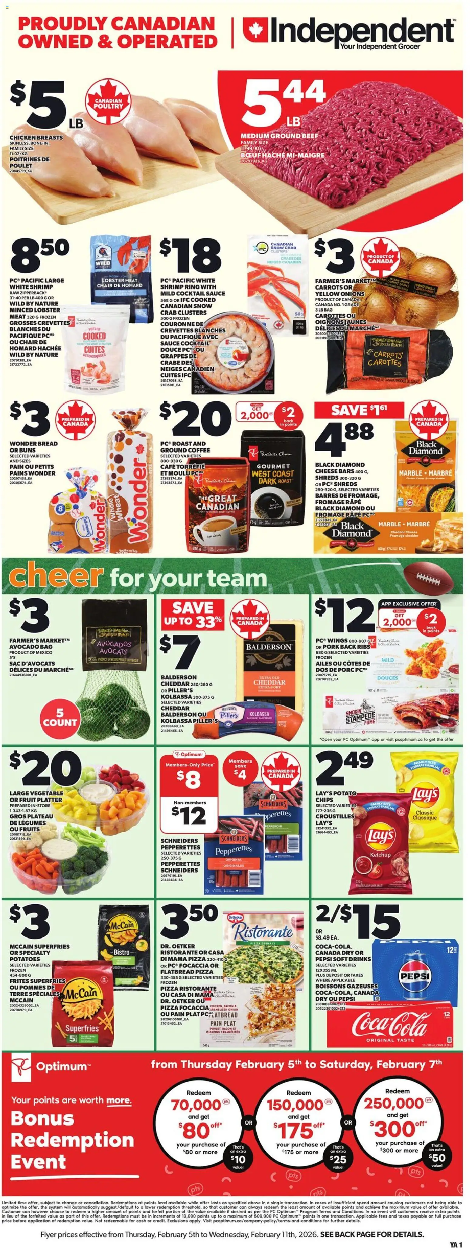 Preview of leaflet Weekly Flyer - NS from shop Independent Grocer is valid from Feb 05, 2026