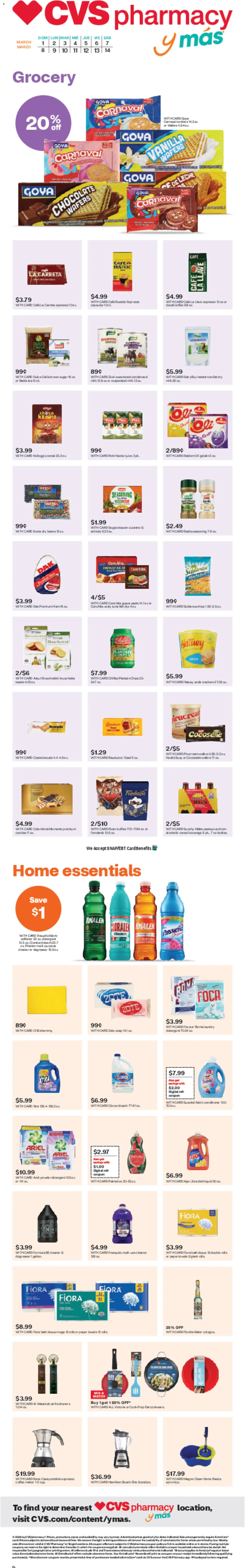 Ad Preview of CVS Pharmacy y más from 03/01/2026