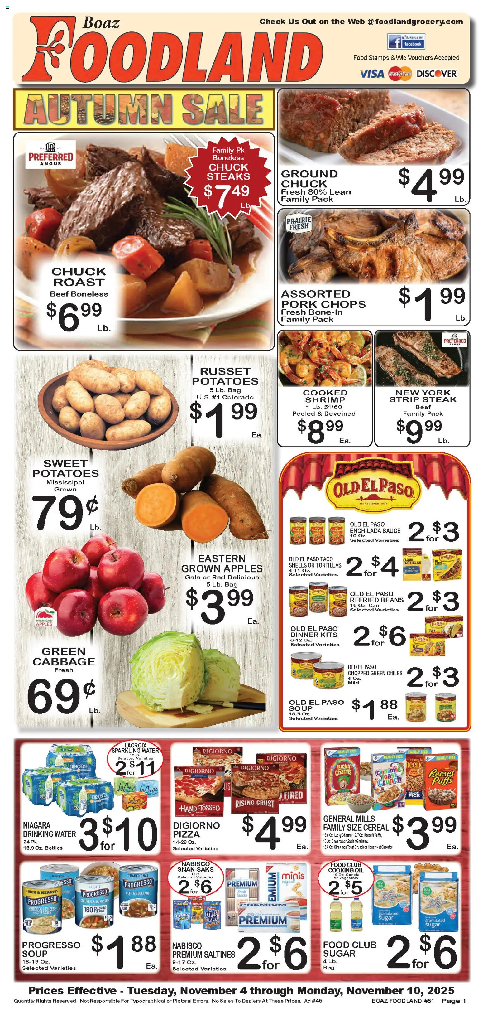 Ad Preview of Foodland Weekly Ad from 11/04/2025