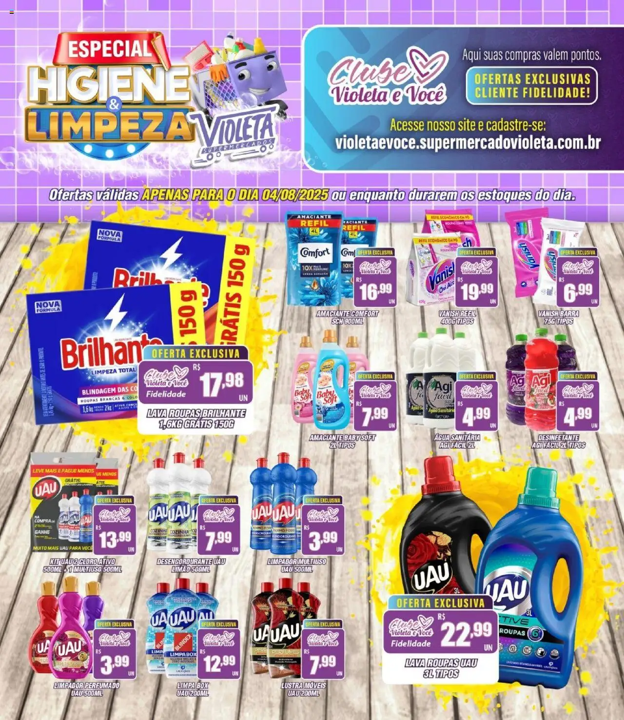 Violeta Supermercados folheto "Ofertas da semana" válido a partir de 04/08/2025 - número de página 1