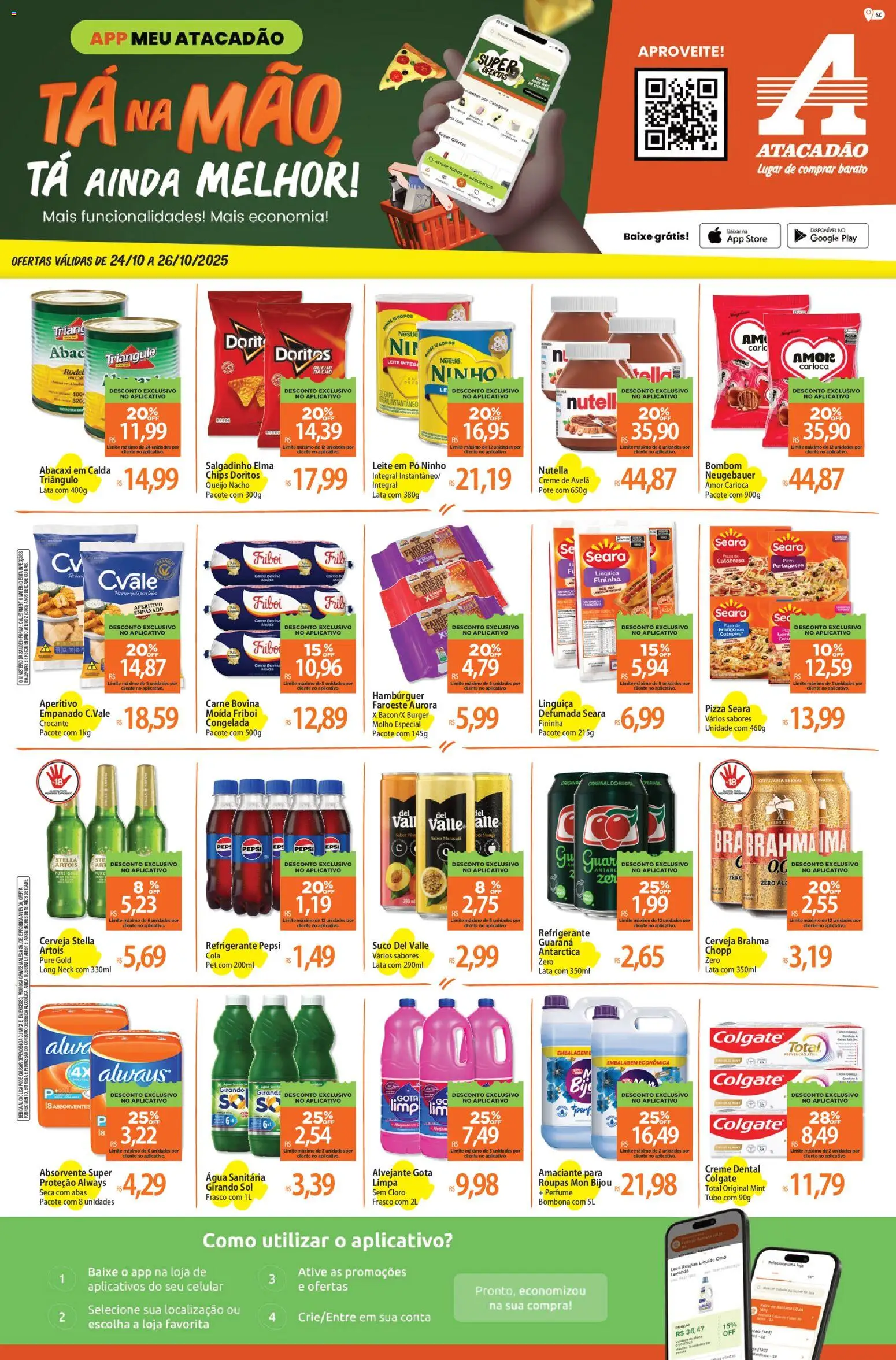 Atacadão folheto "Ofertas - SC" válido a partir de 24/10/2025 - número de página 1