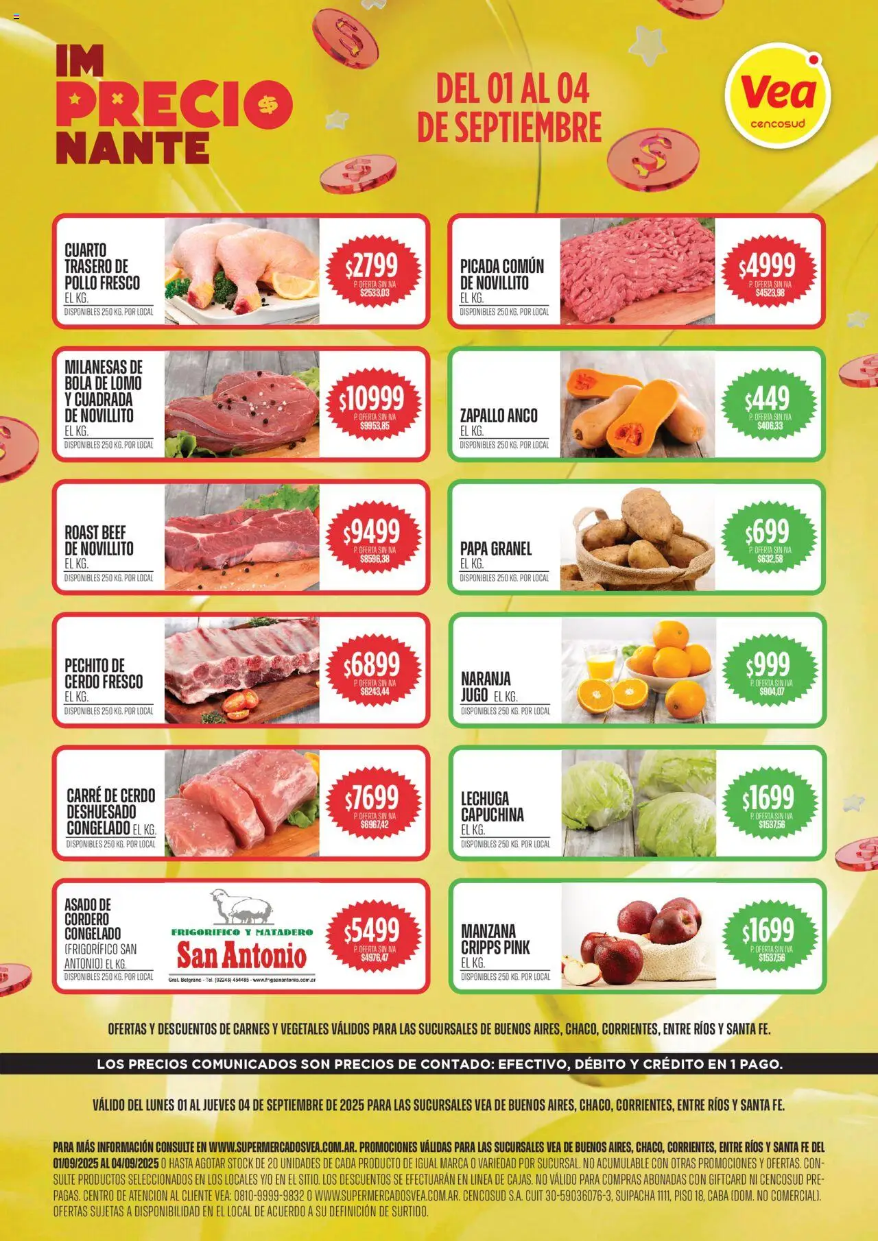 Vea Ofertas del 01/09/2025 >> Catálogo