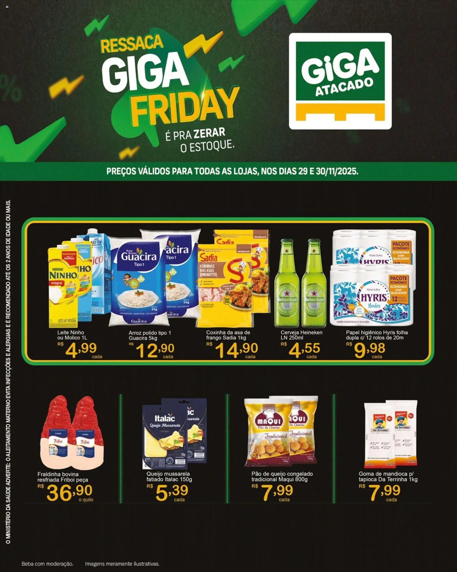 Pré-Visualização do folheto "Black Friday" da loja GIGA Atacado válido a partir de 29/11/2025