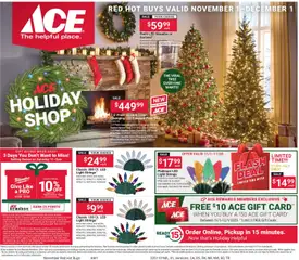 Ad Preview of ACE Hardware Red Hot Buys from 11/01/2025