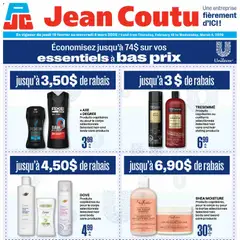 Preview of leaflet Encart Unilever from shop Jean Coutu is valid from Feb 19, 2026