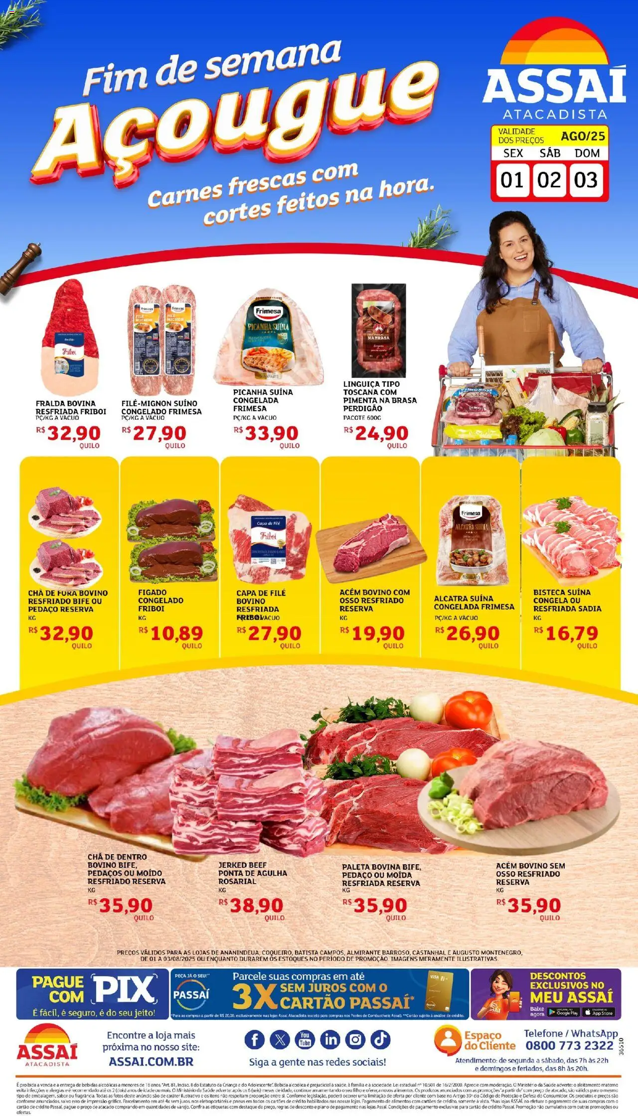 Assaí Atacadista folheto "Encarte - PA" válido a partir de 01/08/2025 - número de página 1