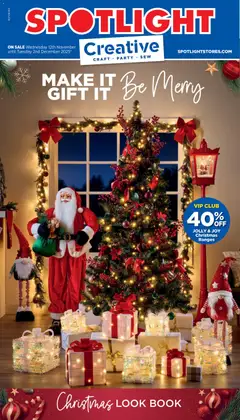 Preview of catalogue Christmas Look Book from shop Spotlight valid 12/11/2025