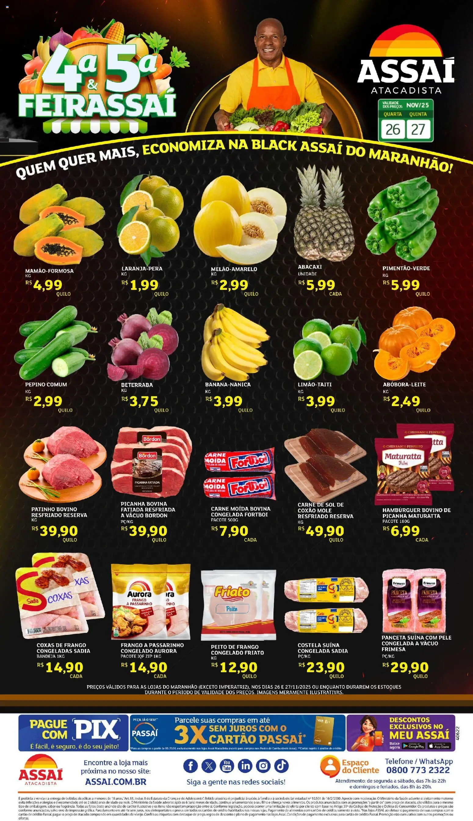 Pré-Visualização do folheto "Encarte - MA" da loja Assaí Atacadista válido a partir de 27/11/2025