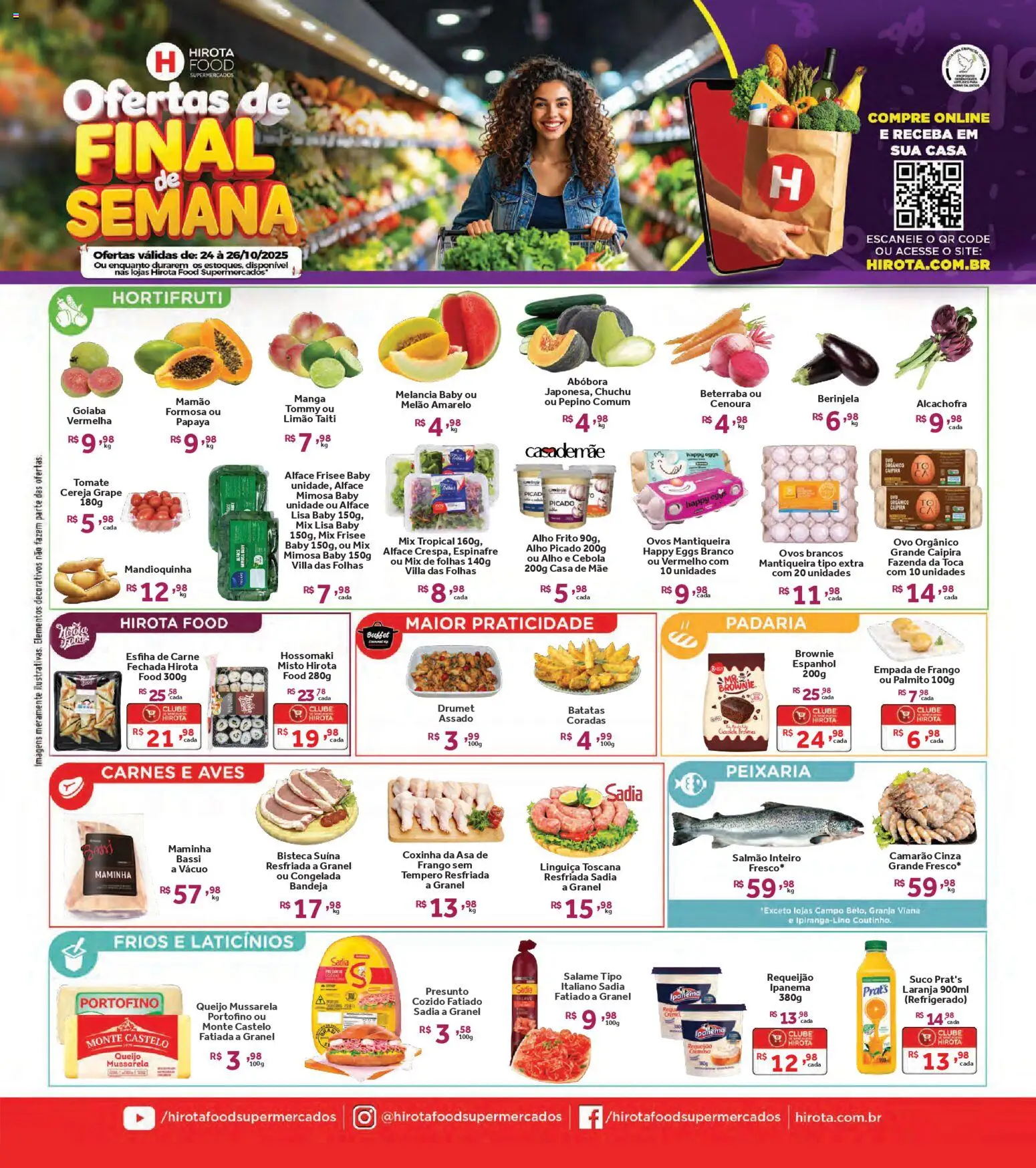 Hirota Food folheto "Ofertas Final de Semana" válido a partir de 24/10/2025 - número de página 1