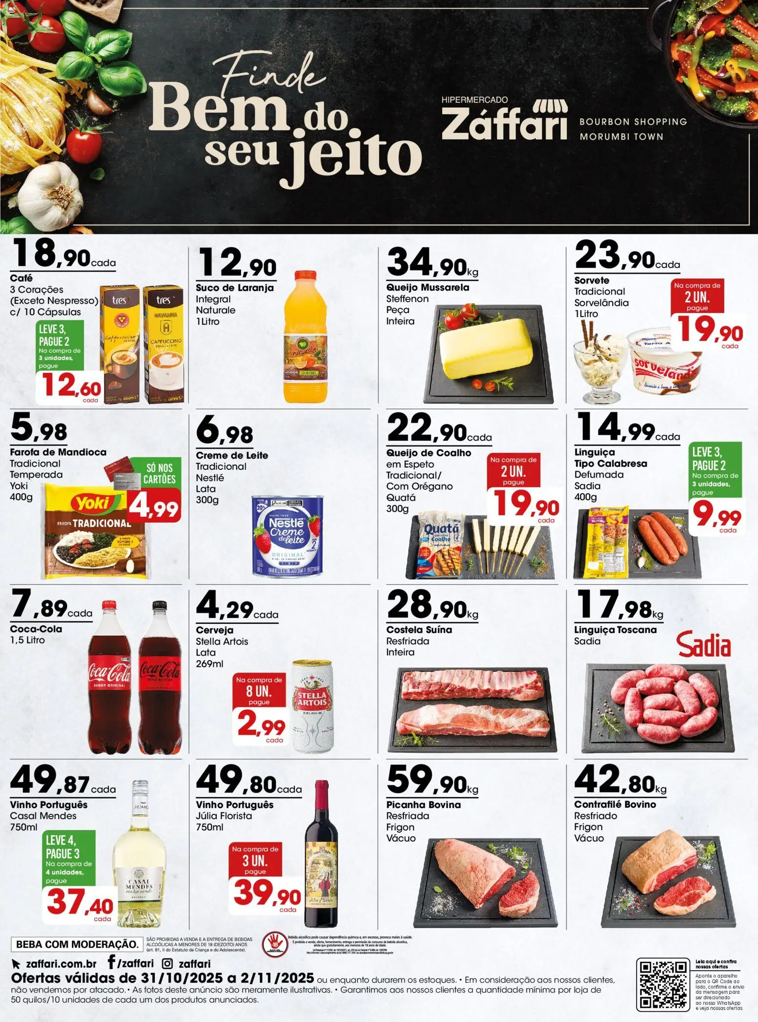 Pré-Visualização do folheto "Ofertas - SP" da loja Zaffari válido a partir de 31/10/2025