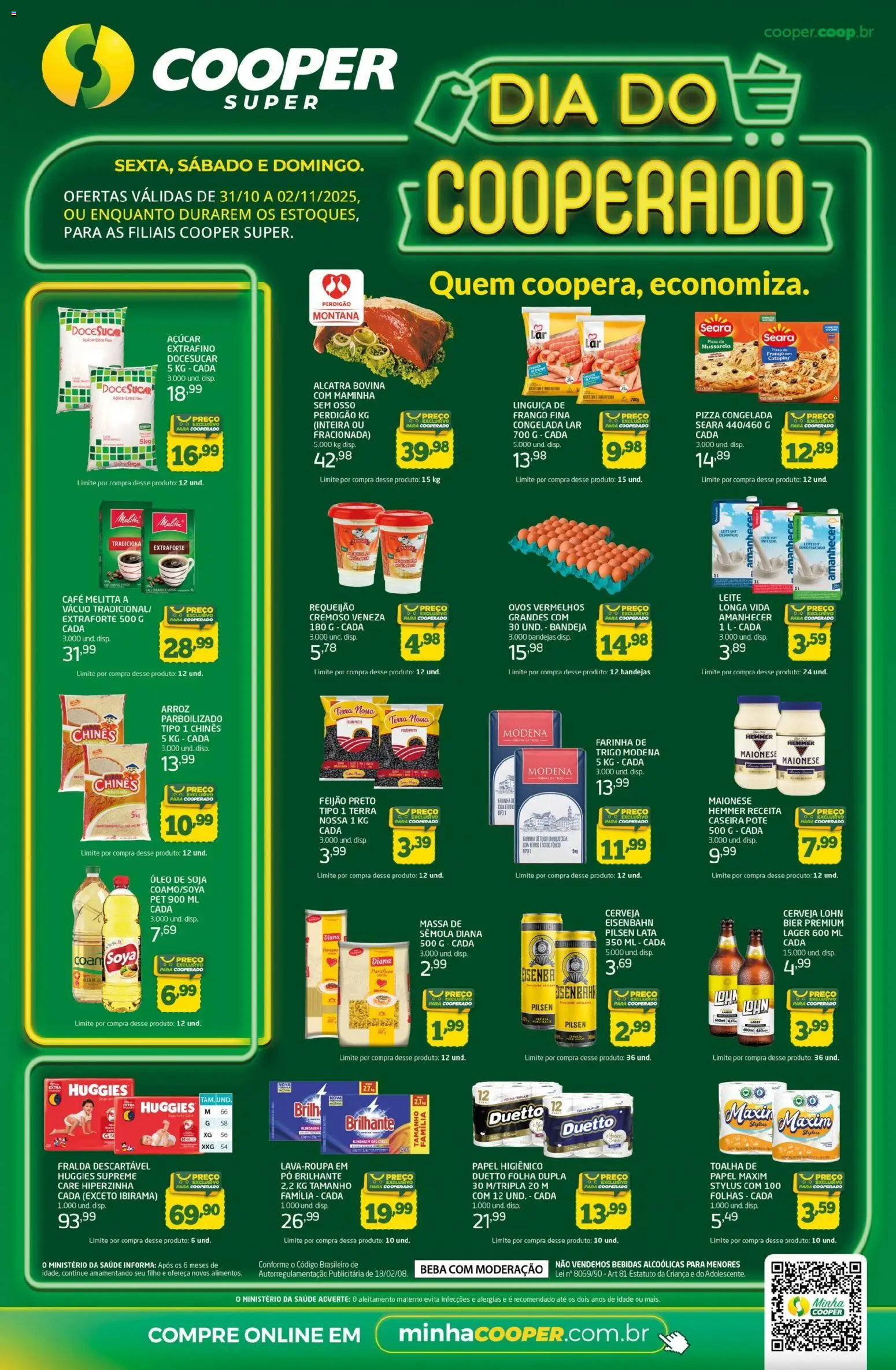 Pré-Visualização do folheto "Ofertas Super dia do cooperado" da loja Cooper válido a partir de 31/10/2025