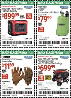 Ad Preview of Harbor Freight Early Black Friday from 11/10/2025