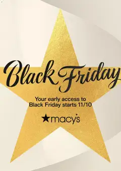 Ad Preview of Macy's Black Friday Notice from 11/10/2025