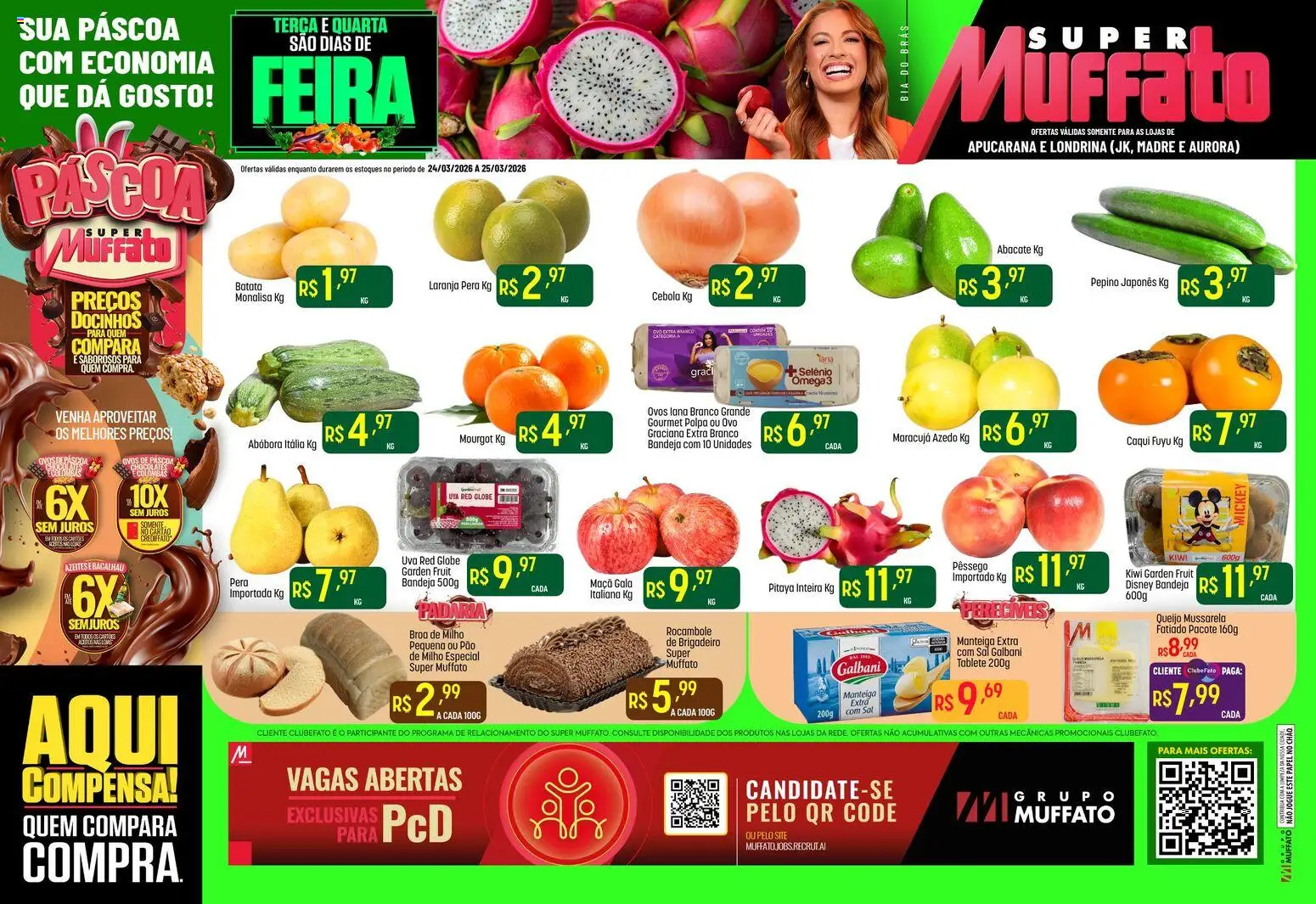 Pré-Visualização do folheto "Super Muffato ofertas Feira e Carne" da loja Super Muffato válido a partir de 24/03/2026