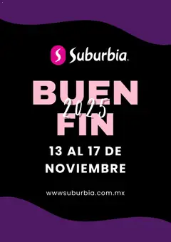Vista previa las ofertas de la tienda Suburbia - Buen Fin desde el 13/11/2025 