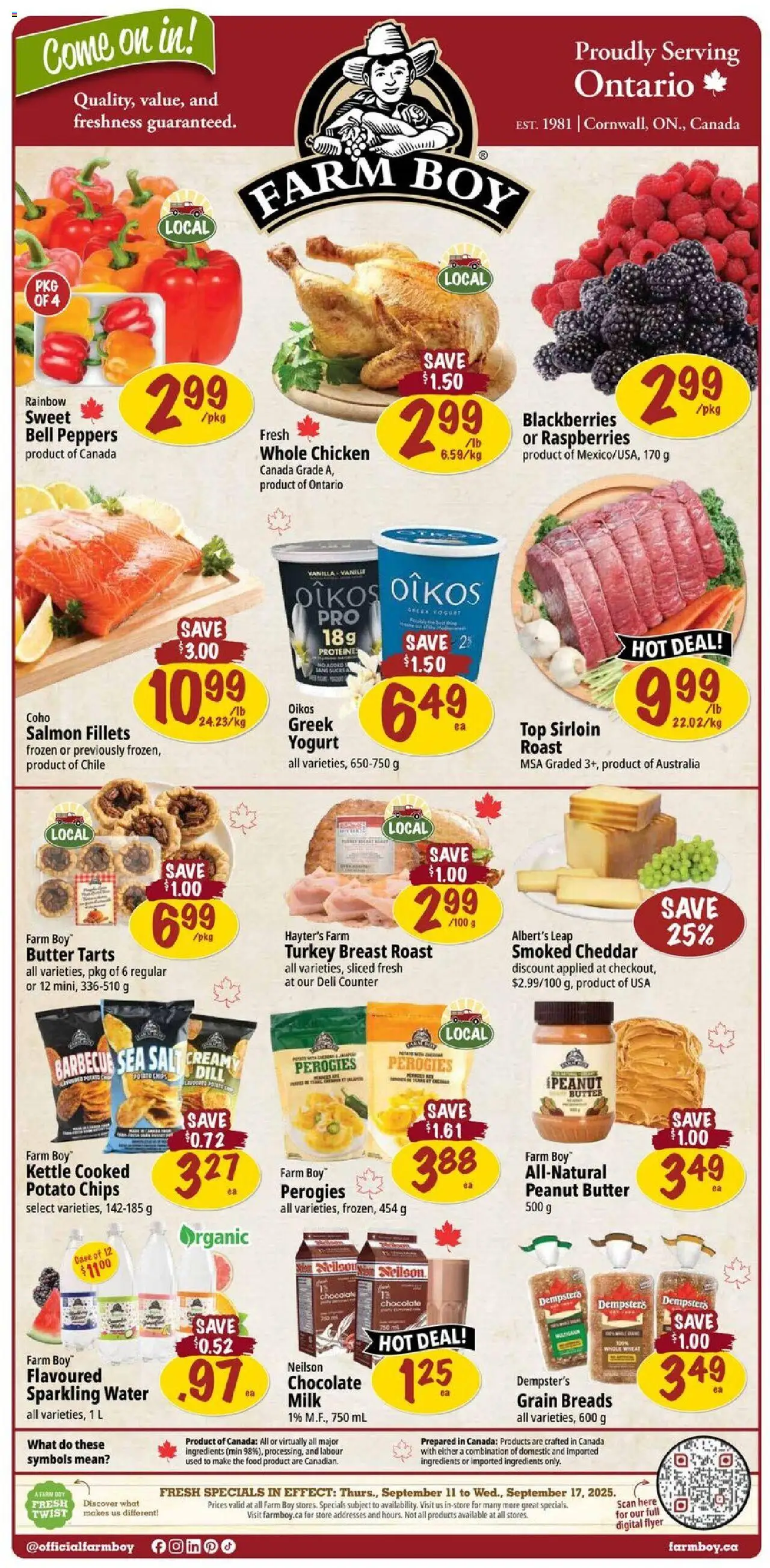 Farm Boy flyer valid from Sep 11, 2025 - page number 1