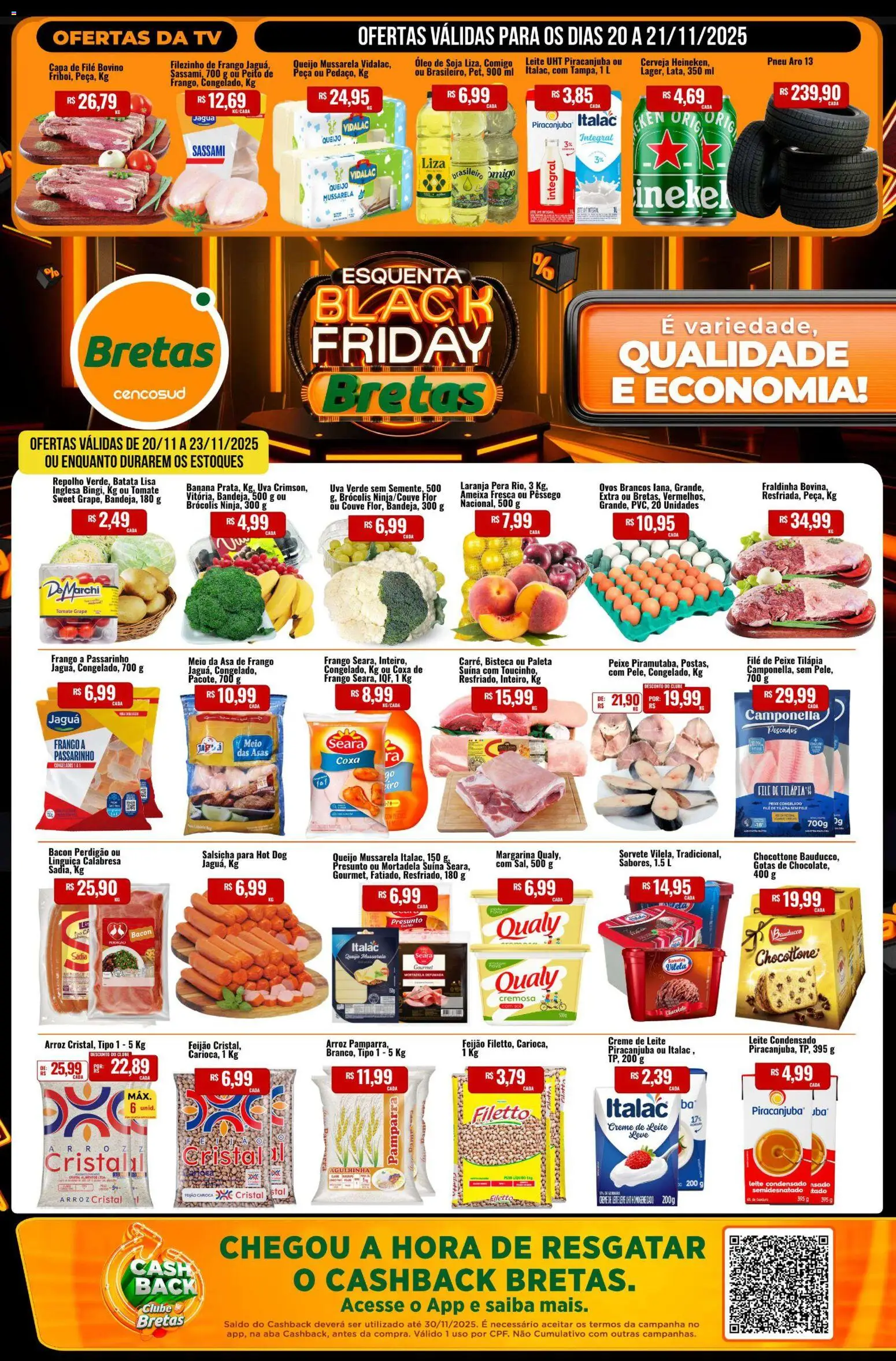 Pré-Visualização do folheto "Black Friday" da loja Bretas válido a partir de 20/11/2025