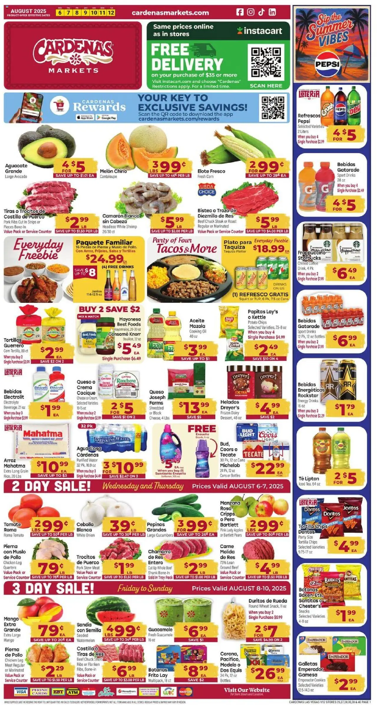 Cardenas Weekly Ad - NV from 08/06/2025 - Flyer - Page number 1